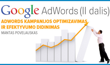 adwords kampanijos optimizavimas ir efektyvumo didinimas ii d.