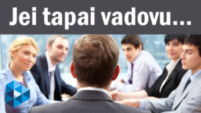 jei tapai vadovu. pilnas kursas